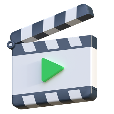 Clapperboard 3D Icon