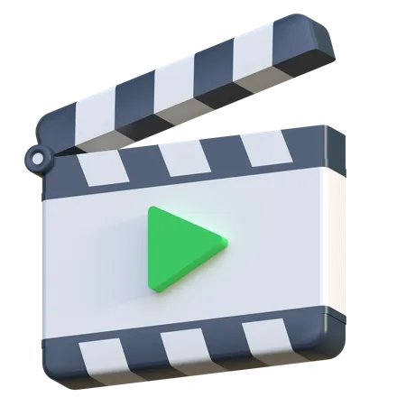 Clapperboard 3D Icon