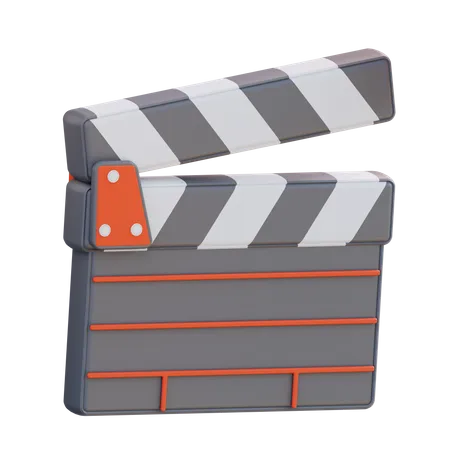 3 D Illustration Movie Cut Board 3D Icon