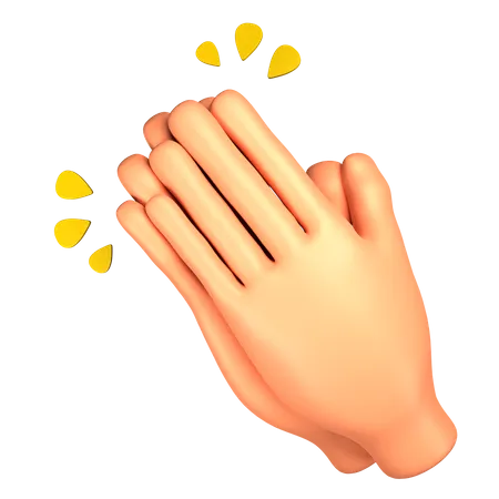Clapping  3D Illustration