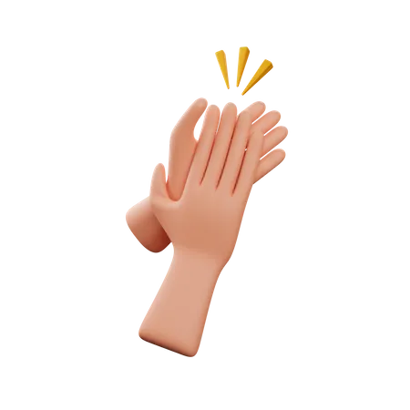 Clapping Hand Gesture Download This Item Now 3D Icon