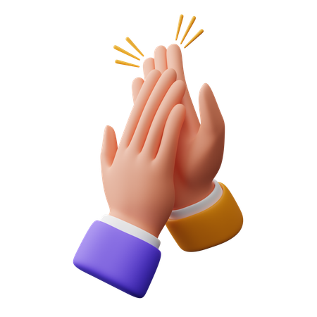 Clapping Hand Gesture  3D Icon