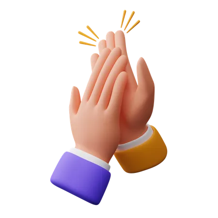 Clapping Hand Gesture  3D Icon