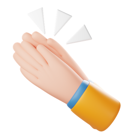 Clapping Hand Gesture  3D Icon