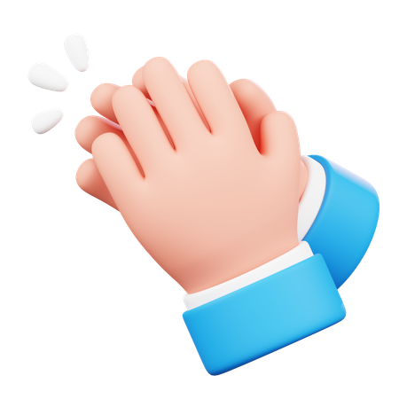 Clapping Hand Gesture  3D Icon