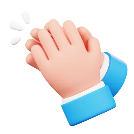 Clapping Hand Gesture  3D Icon