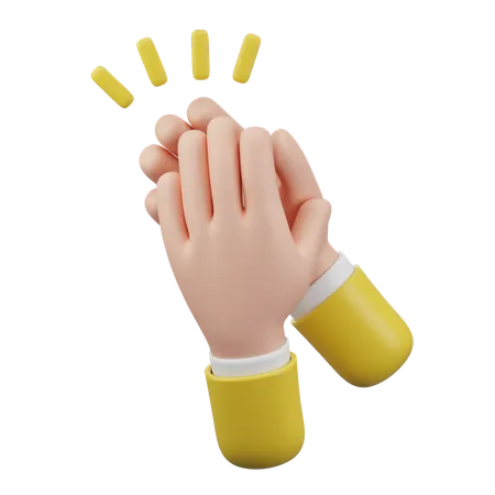 Clapping Hand Gesture  3D Icon