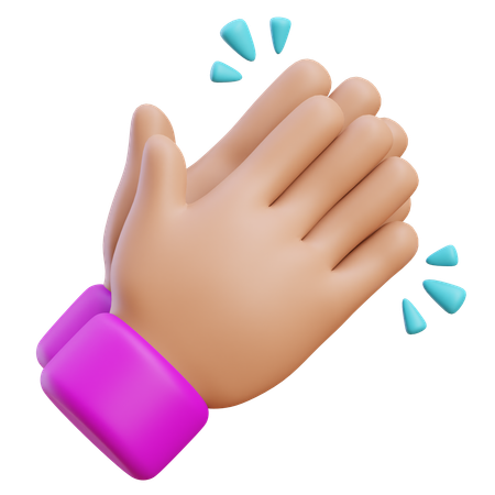 Clapping Hand Gesture  3D Icon