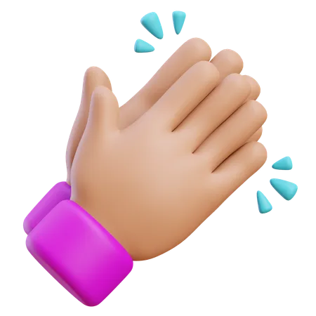 Clapping Hand Gesture  3D Icon