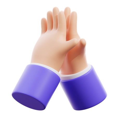 Clapping Hand Gesture  3D Icon