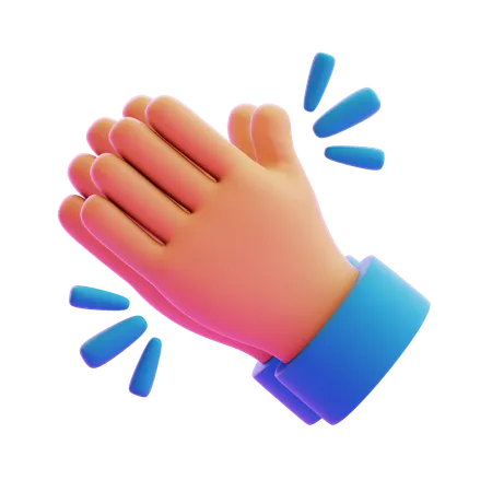 Clapping Hand Gesture  3D Icon