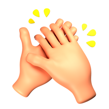 Clapping hand gesture  3D Icon