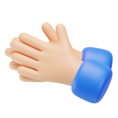 Clapping Hand Gesture  3D Icon