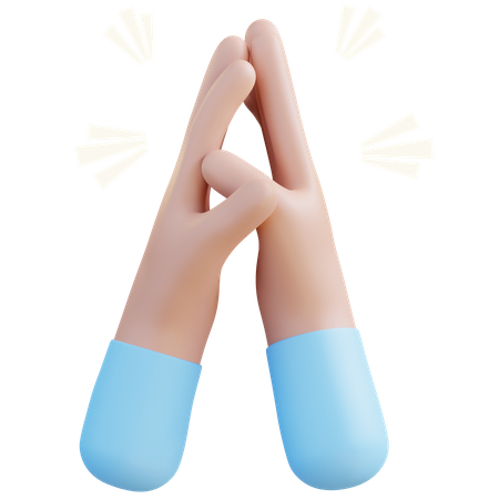 Clapping Hand Gesture  3D Icon