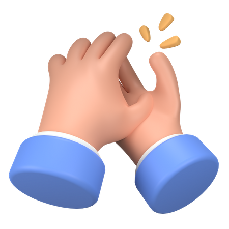 Clapping Hand Gesture  3D Icon