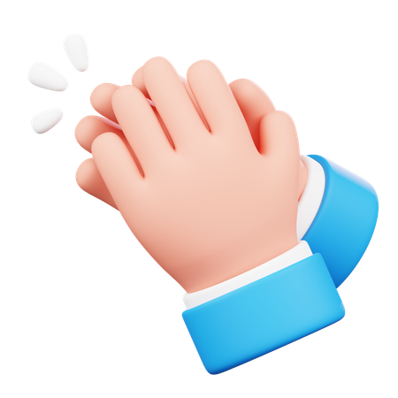 Clapping Hand Gesture  3D Icon