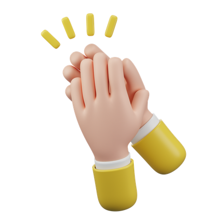 Clapping Hand Gesture  3D Icon