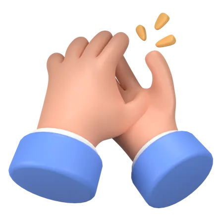 Finger Sign About Applause 3D Icon