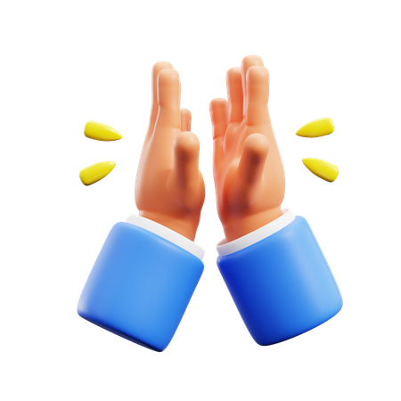 Clapping Hand Gestures  3D Icon
