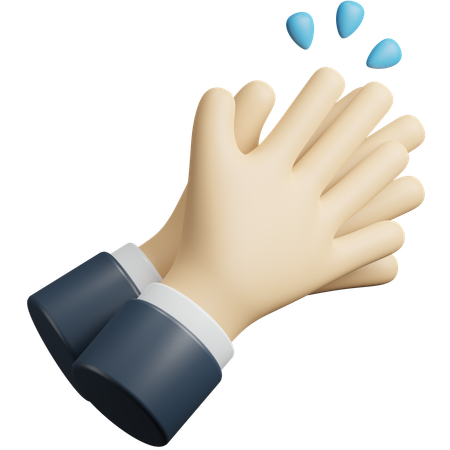 Clapping hands  3D Icon