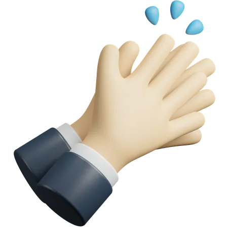 Clapping hands  3D Icon