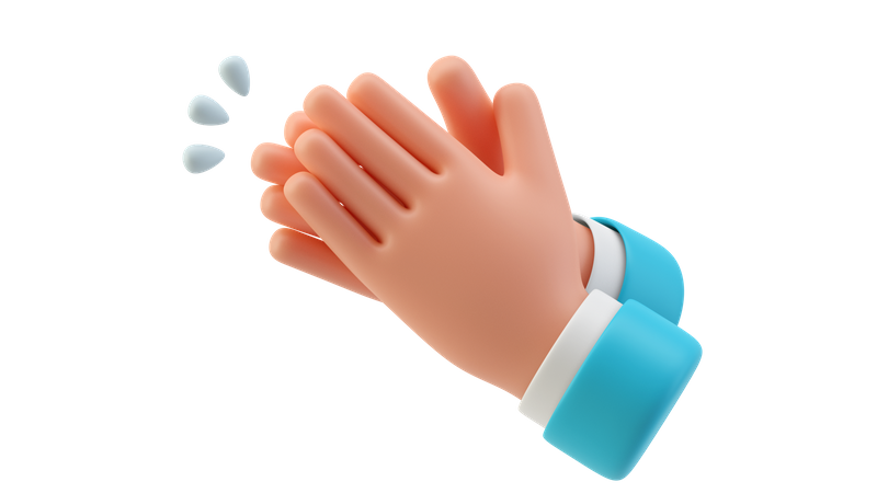 Clapping hands  3D Icon