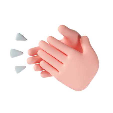 Clapping hands  3D Illustration