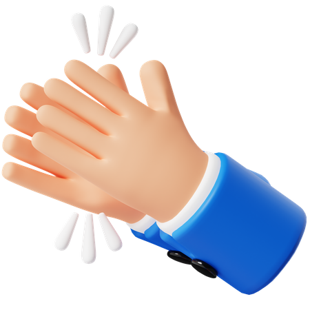 Clapping Hands 3D Icon