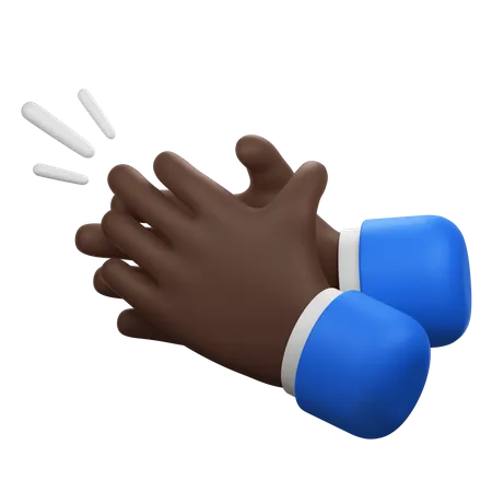 Clapping Hands Gesture  3D Icon