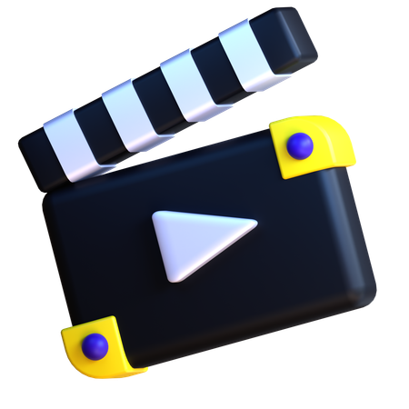 Claqueta  3D Icon