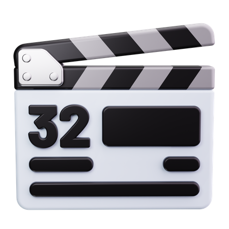 Claquete  3D Icon