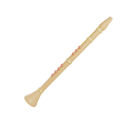 Clarinete 3D Icon