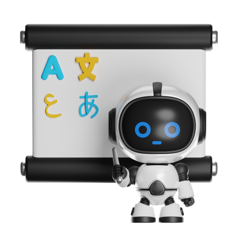 Clase de idiomas con IA  3D Icon