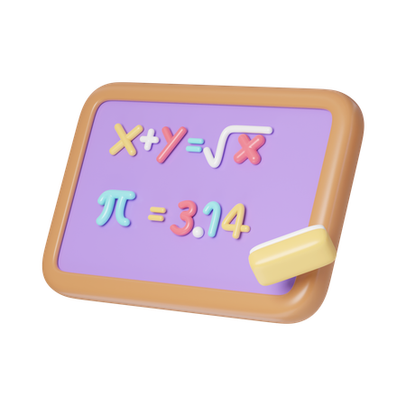 Clase de matematicas  3D Icon