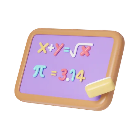 Clase de matematicas  3D Icon