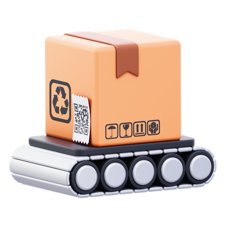 Clasificación de paquetes  3D Icon