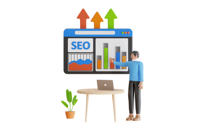 Clasificación de SEO  3D Icon