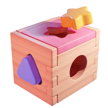 Clasificador de formas de madera  3D Icon