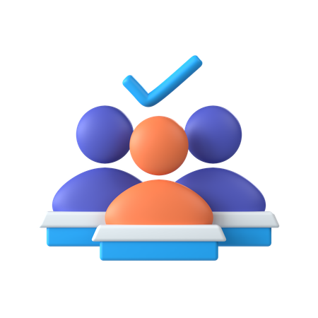 授業出席  3D Icon