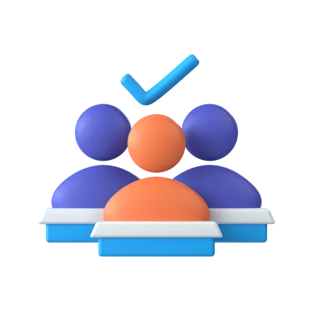 Class Attendance  3D Icon