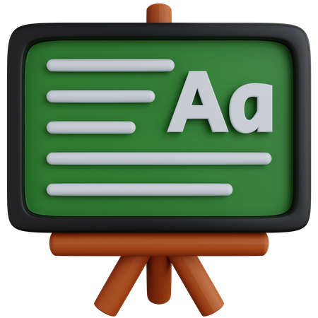 Class Board  3D Icon