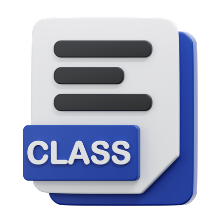CLASS FILE  3D Icon
