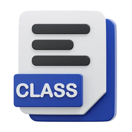 CLASS FILE  3D Icon