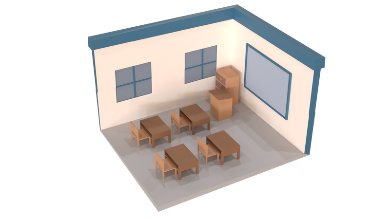 Class Room  3D Icon