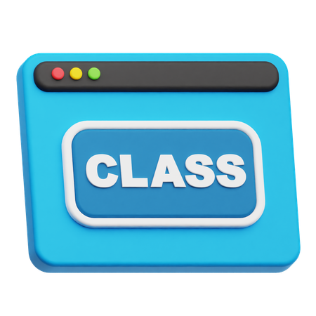 Class Website  3D Icon