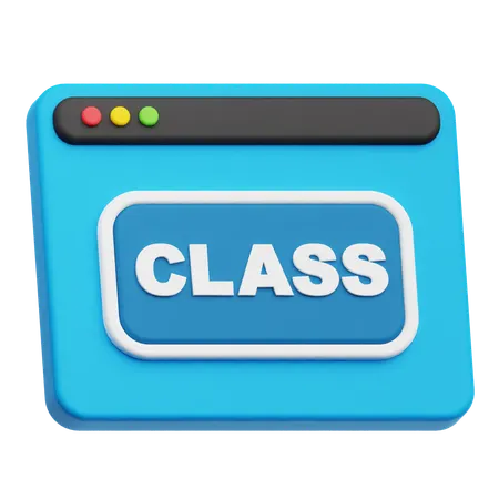 Class Website  3D Icon