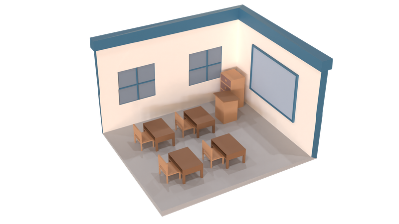 Salle de classe  3D Icon