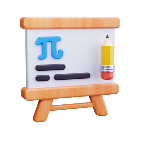 Cours de mathématiques  3D Icon