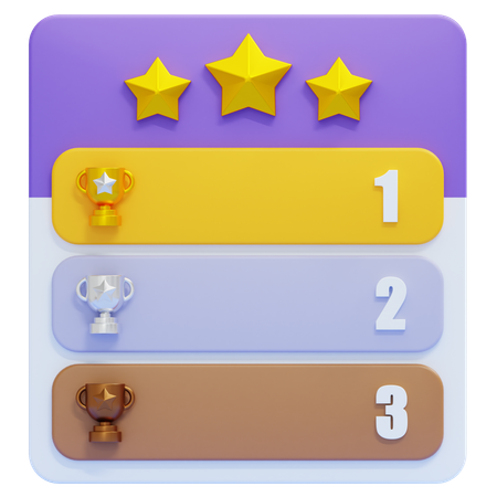 Classement  3D Icon