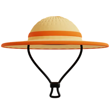 Classic Adventurer's Camping Hat  3D Icon